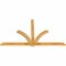 Ekena Millwork Redmond Rough Sawn Timber Gable Bracket, Western Red Cedar, 84"W x 49"H x 2"D x 4"F, 14/12 Pitch GBW084X49X0204RED00RWR - alternate 5